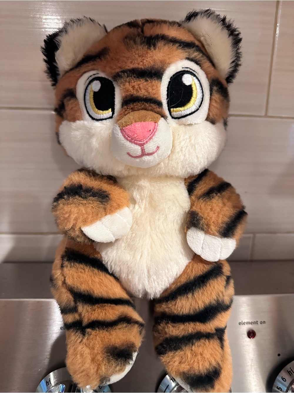 Fiesta Swaddle Baby Children Tiger Cub Plush 9.5" Stuffed Animal Toy Sewn Eyes